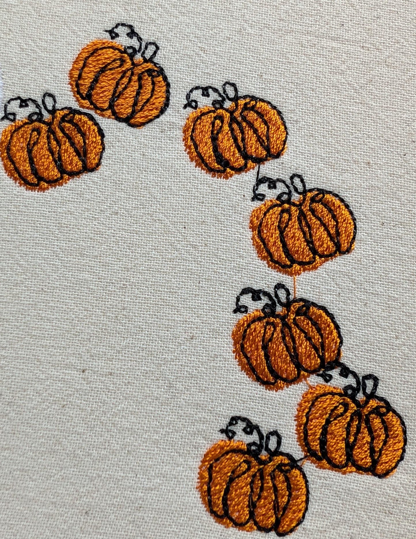 Pumpkin Patch Embroidery Design -Monogram add in design, - 4sizes