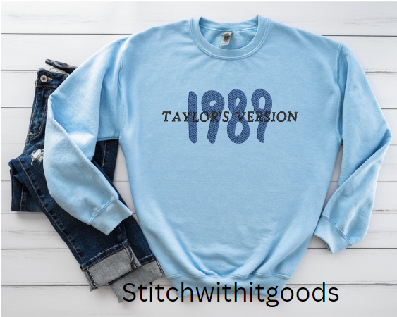 Taylor's Version 1989 Embroidered Sweatshirt
