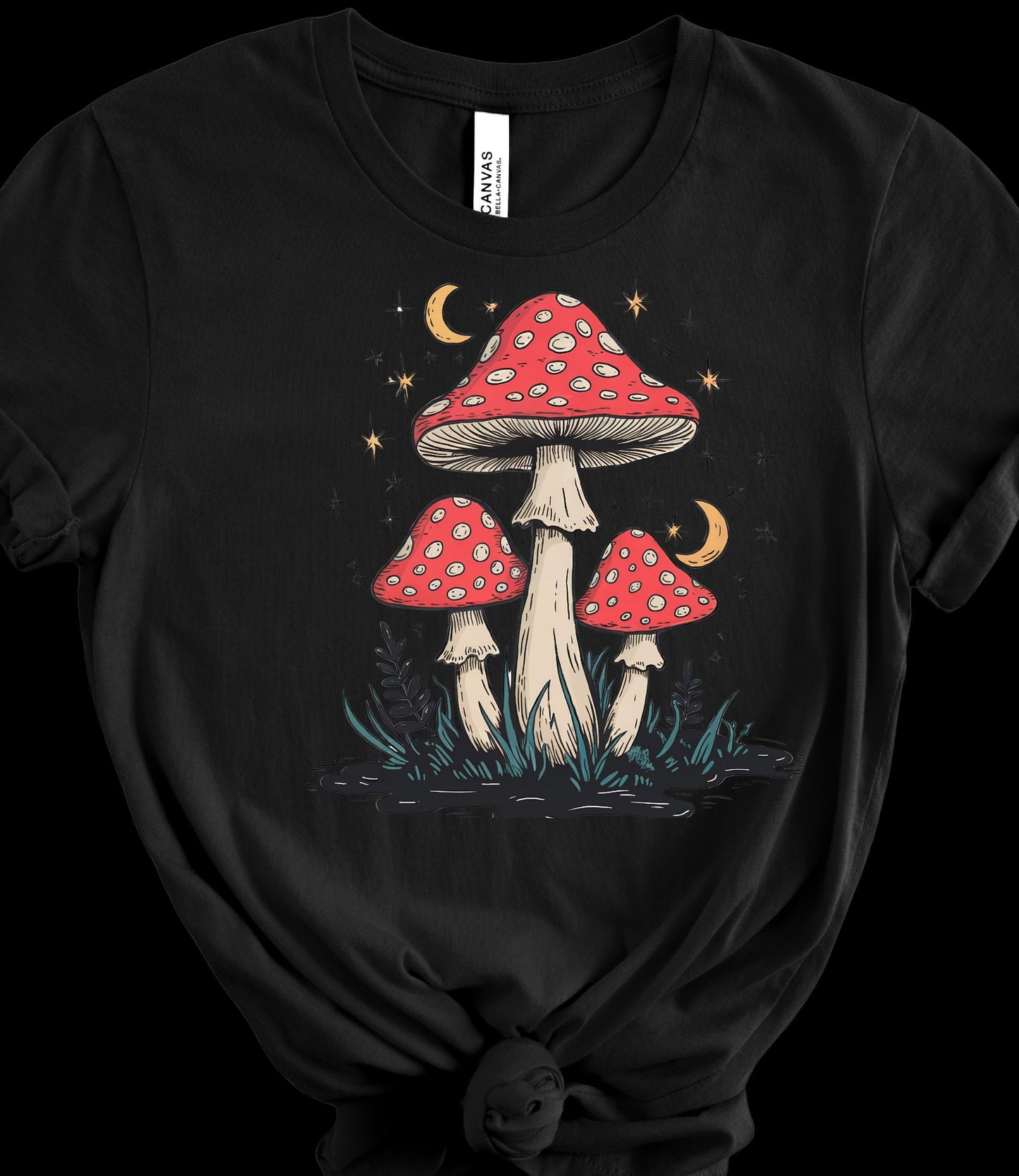 Mushroom T-shirt, Retro style, DTF Printed