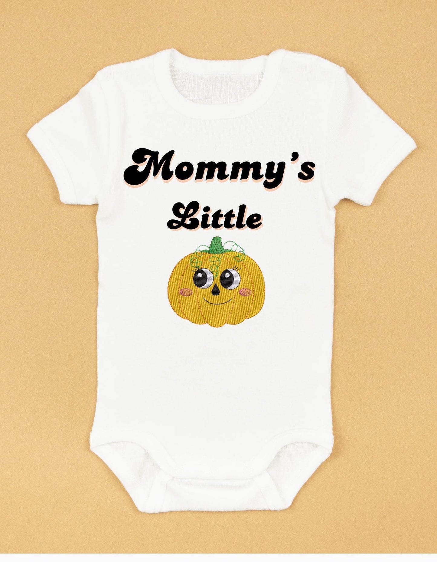 Pumpkin with cute big eyes Embroidery digital design 2 sizes 4x4 5x7 hoop