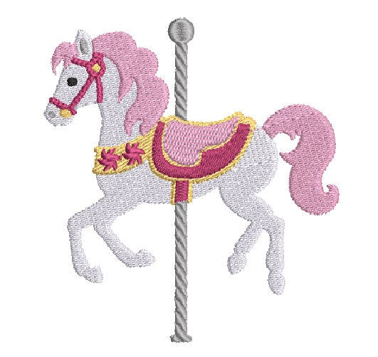 Carousel Horse Digital Embroidery File
